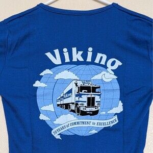 VTG Women’s Medium Viking Freight System T-Shirt Single Stitch Trucking Company
